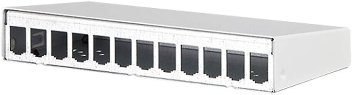 METZ CONNECT Modul AP-Gehäuse 12 Port reinweiss, unbestückt