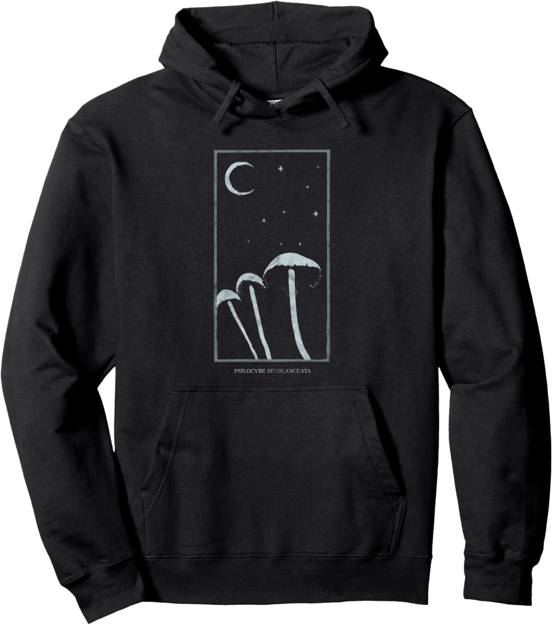 Occult Magic Mushrooms Psychoactive Gothic Grunge Tarot Trip Pullover Hoodie