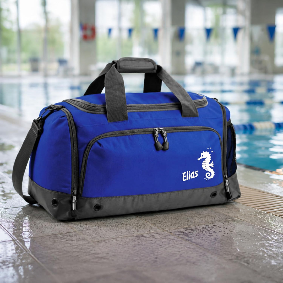Sporttasche mit Name personalisiert individuell Bedruckt Geschenk für Kinder & Erwachsene kleine Rei