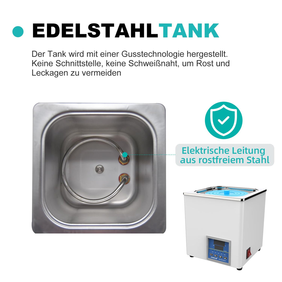 JOANLAB Digitales Thermostat-Wasserbad für Elektro-Labor, 3 l, RT-100 °C BHS-1, BHS-1