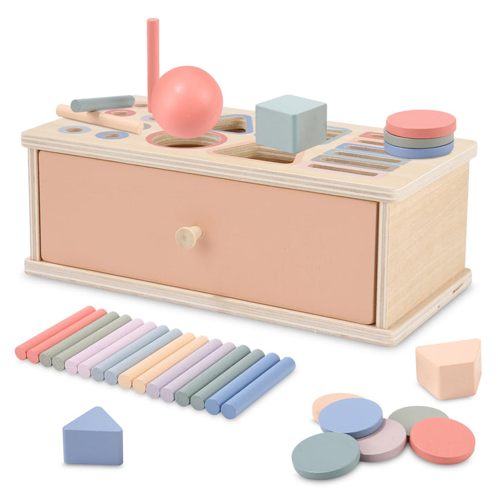 Montessori Spielzeug ab 3 Jahr,Holzspielzeug &amp; Steckspiel für Kinder ab 3 Jahre,Sortierspiel Sensori