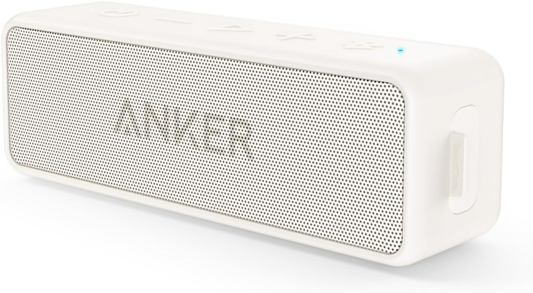 Anker SoundCore 2 Bluetooth Lautsprecher, Fantastischer Sound, Enormer Bass mit Dualen Bass-Treibern