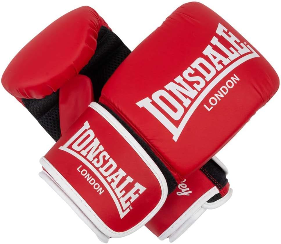 Lonsdale Boxsackhandschuhe aus Kunstleder Barley Red/White XXL, Red/White XXL