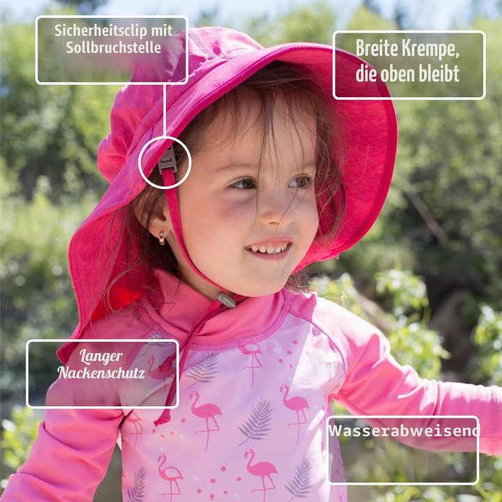 Jan &amp; Jul Kinder Grow-with-Me Aqua-Dry Abenteuer-Sonnenhut 0-6 Monate Waldfreunde, 0-6 Monate Waldfr
