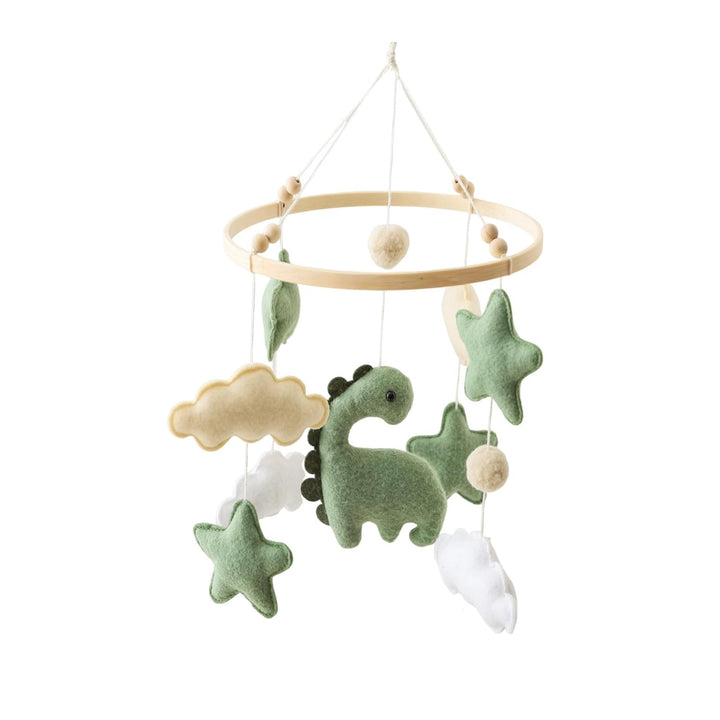 Baby Windspiele, Mobile Baby Windspiele Dinosaurier mit Wolken, Holz Hängende Baby Windspiel, Kinder