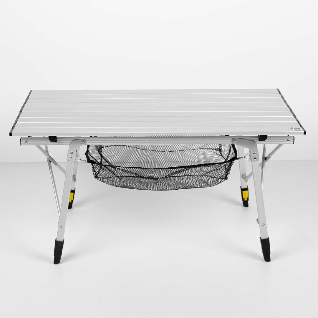 AKTIVE Klapptisch, 90 x 51 x 45/70 cm, Teleskopbeine, rutschfeste Stopper, Tischplatte und Struktur