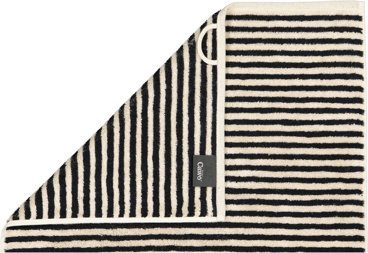 CAWÖ Home Handtücher Natural Streifen 6216 Natur-schwarz - 39 Duschtuch 80x150 cm, Duschtuch 80x150