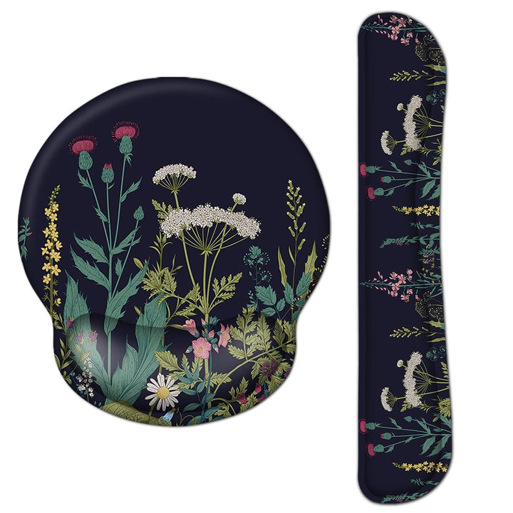 AOKSUNOVA Ergonomisches Mousepad mit Handauflage Mauspad mit Gelkissen Handgelenkauflage Tastatur Bl