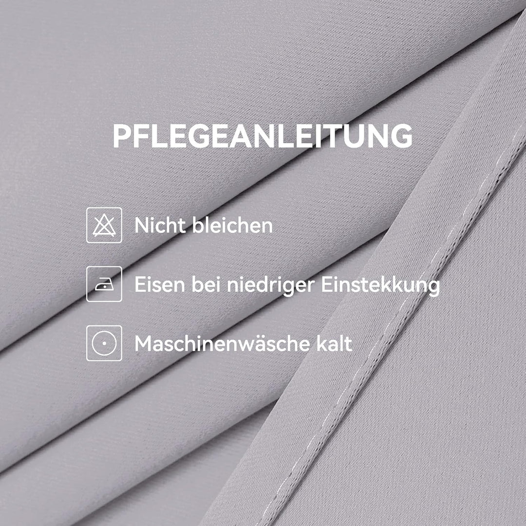 CUCRAF Verdunklungsvorhang für Schlafzimmer, Kinderzimmer Gardinen Verdunkelung Thermovorhang Blickd