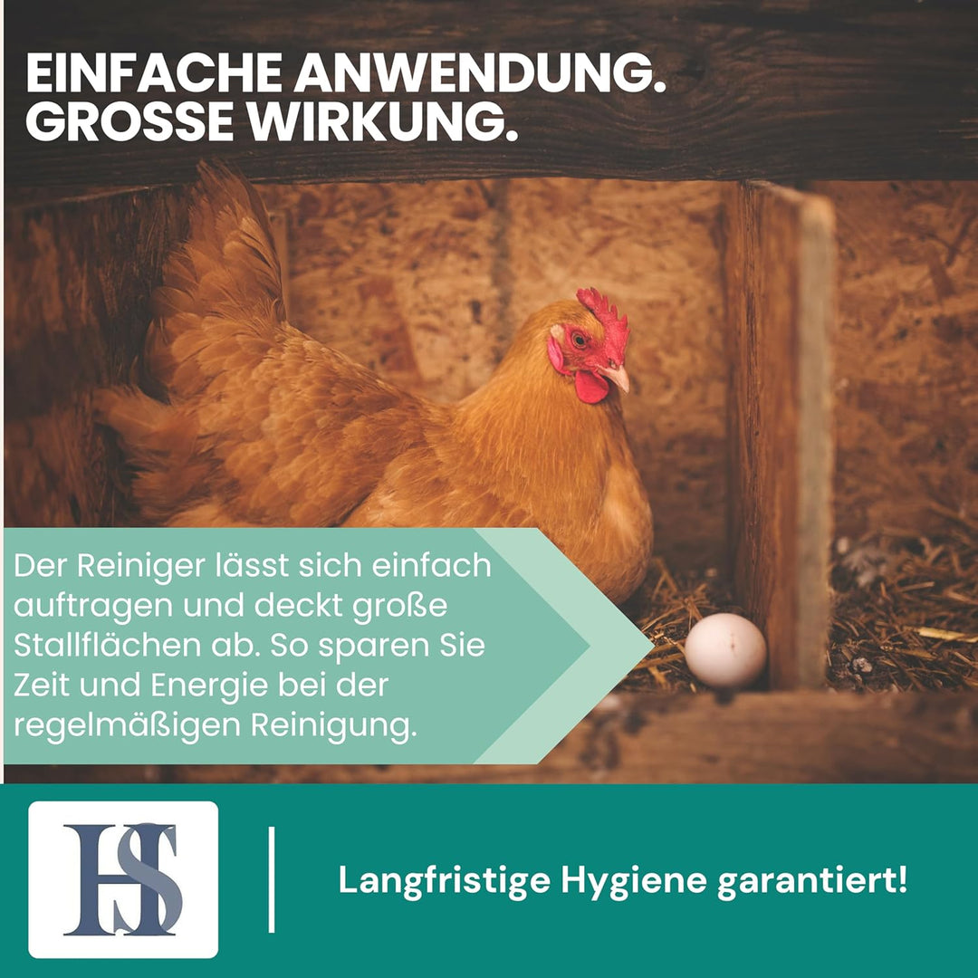 H&S HS Miteless 1000ml- Stallreinger zum Einsatz bei der roten Vogelmilbe