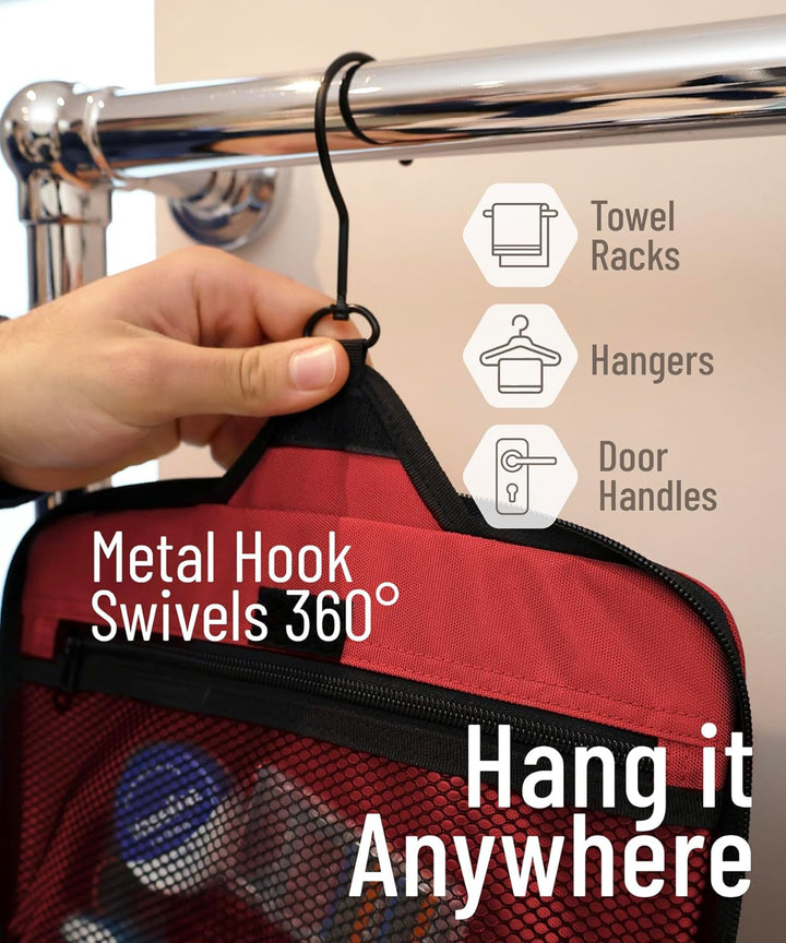 D&D - Kulturbeutel zum Aufhängen – Designer-Reise-Organizer für Make-up und Toilettenartikel für Dam