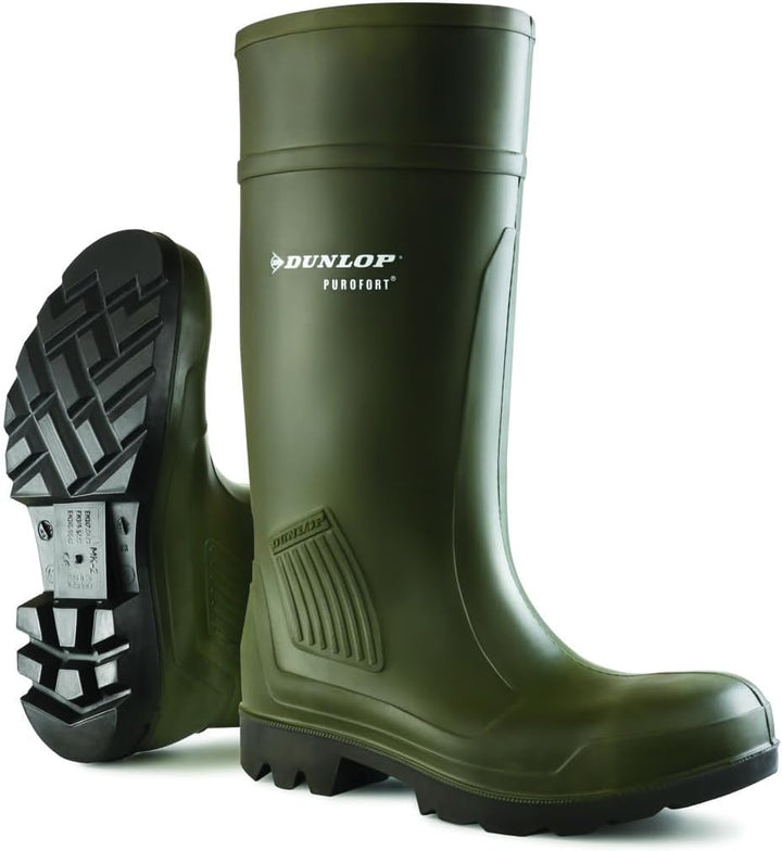 Dunlop D460933 PUROFORT GROEN 39, Unisex-Erwachsene Langschaft Gummistiefel, Grün (Grün(Groen) 08),