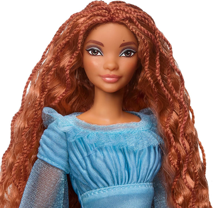 DISNEY Arielle, die Meerjungfrau - Menschliche Version im blauen Kleid mit beweglichen Gelenken und