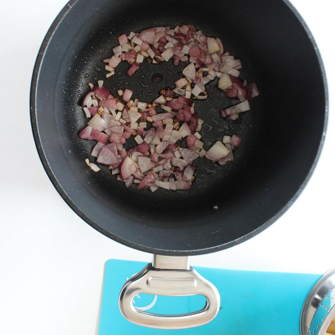 BAF Bratentopf mit Deckel Ø 28 cm - hoher Rand - grosser runder Schmortopf beschichtet aus Aluminium