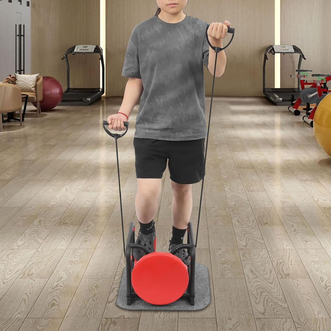 Stepper mit LCD Display, Sitzkissen für zuhause | Stairmaster bis 150 kg, Rutschfeste Pedale, Kompak
