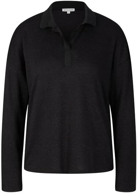 TOM TAILOR Damen Longsleeve Poloshirt, XXS