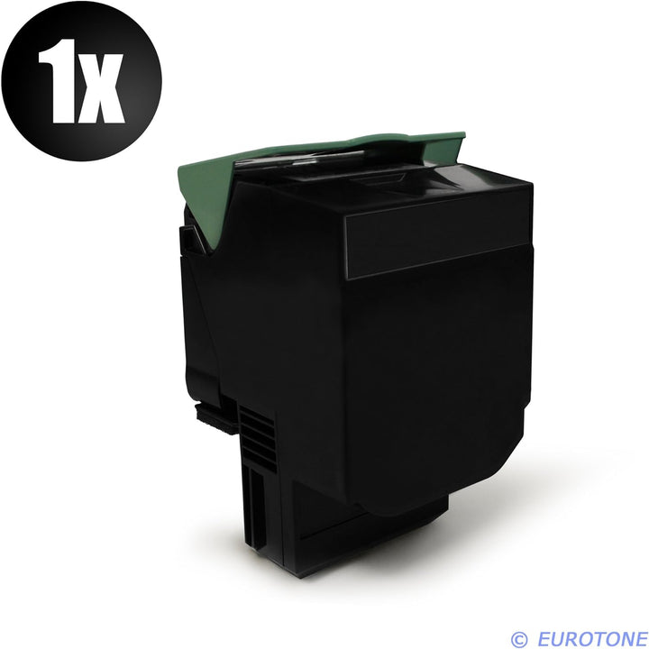 Eurotone 4er Set Kompatible Toner XXL für Lexmark CX510de / CX510dthe / CX510dhe Drucker - ersetzt 8