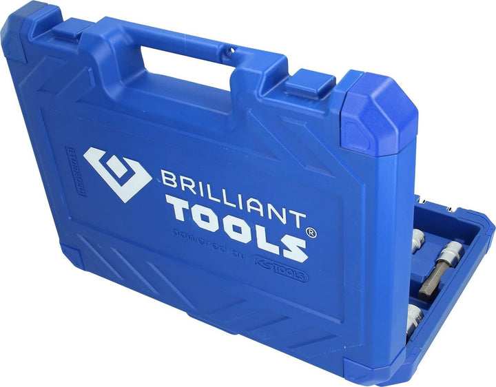 BRILLIANT TOOLS BT022030 1/2" Bit-Stecknuss-Satz, 30-tlg, Innensechskant-Profil [Powered by KS TOOLS