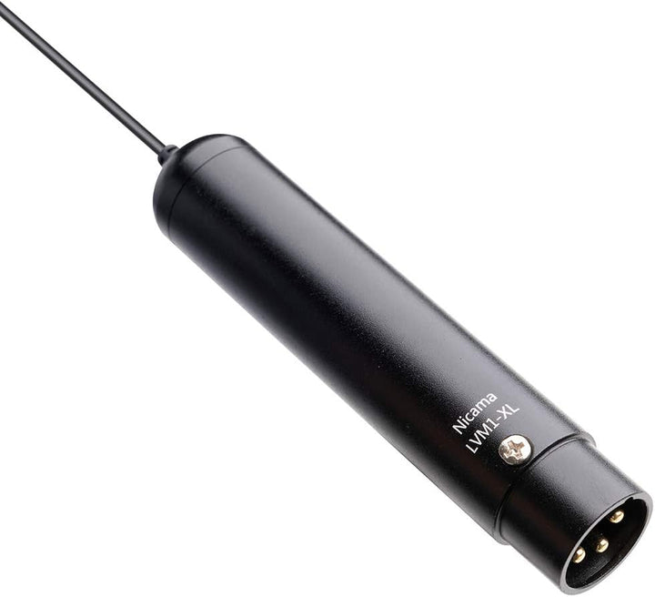 Nicama LVM1-XL XLR Lavalier Ansteckmikrofon, XLR Revers Lavalier Mikrofon Interview-Mikrofon für Can