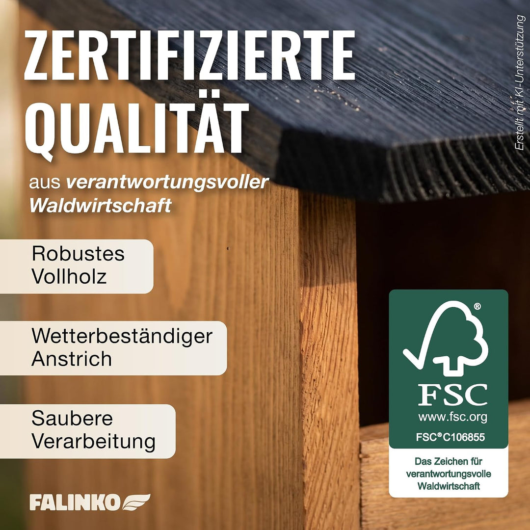 Premium Eichhörnchen-Futterhaus, wetterfeste Futterstation