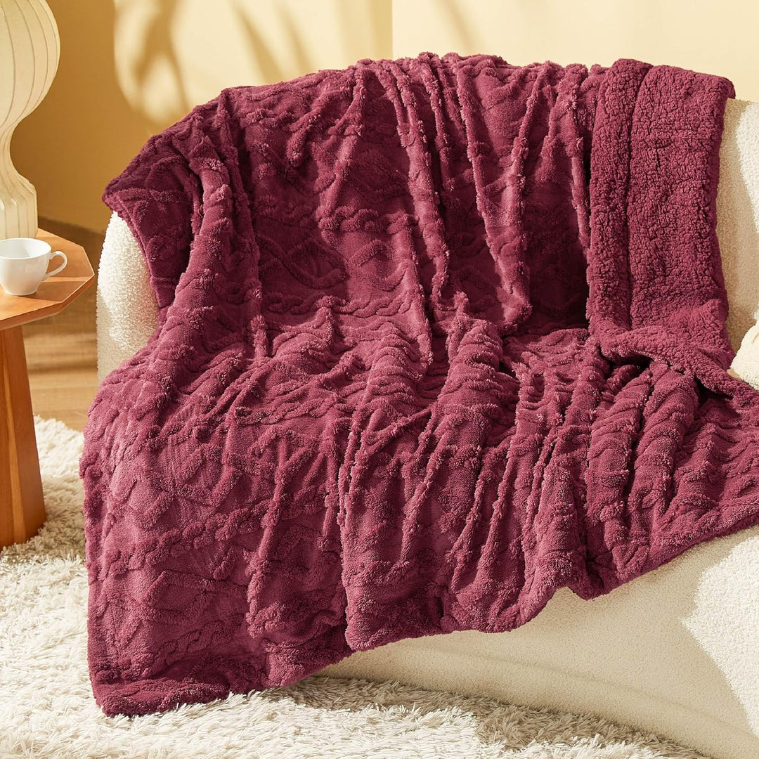 BEDSURE Kuscheldecke Decke Sofa Strickdecke - Wohndecken kuscheldecken 150x200, Sofadecke Doppelgesi