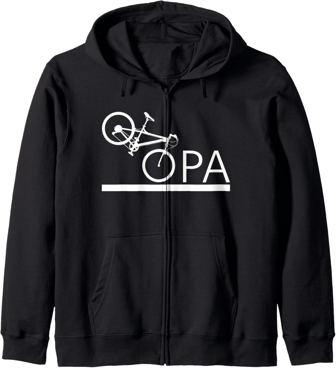 Opa Fahrrad Fahren - Radeln Mountainbike Grossvater Kapuzenjacke