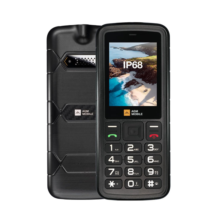 AGM M9 Handy 2G, bruchsicher & wasserdicht IP68, Seniorenmobil, einfach ohne Internet, grosse Tasten