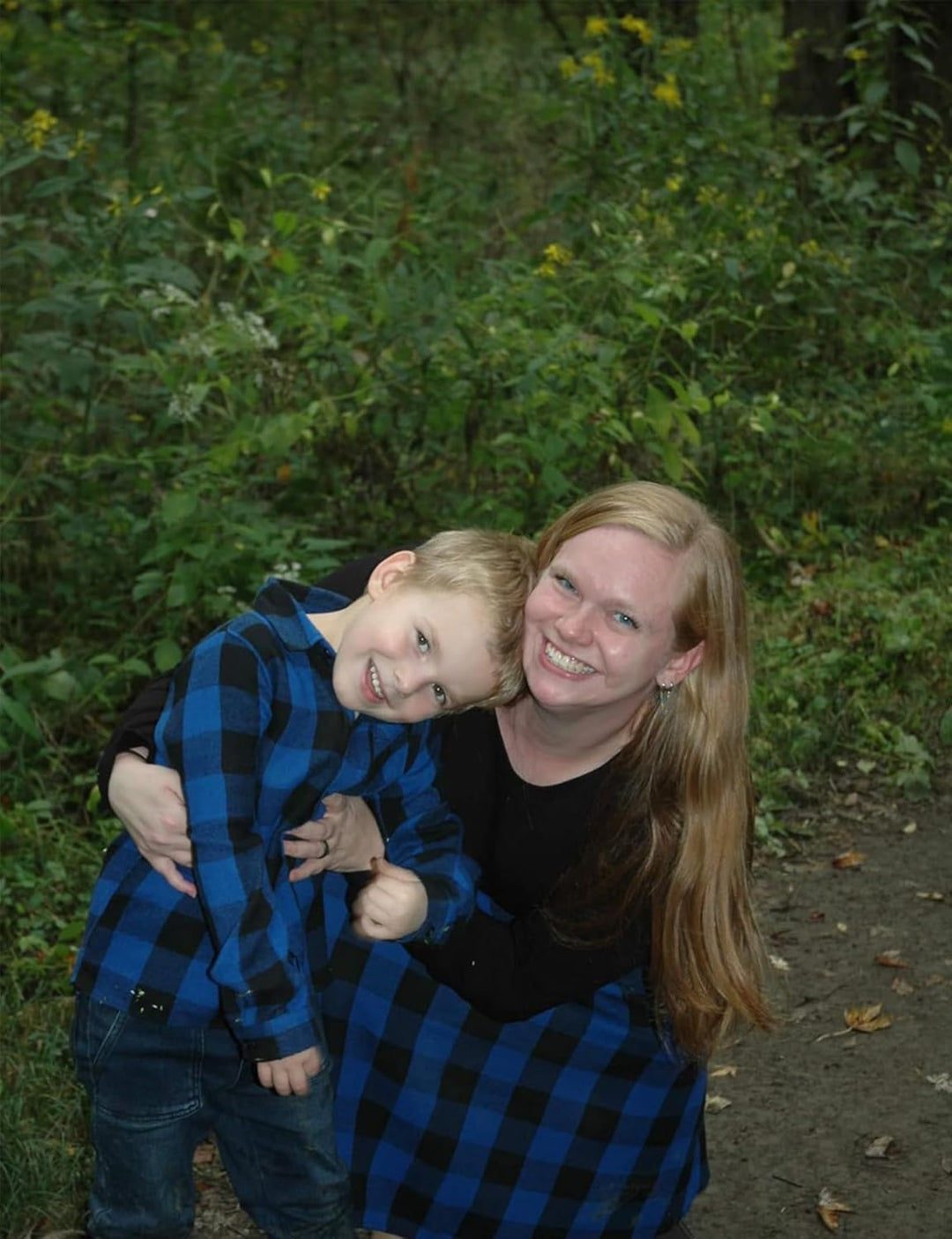 PATPAT Familien Outfit Set-Langarm, Mutter Tochter Kleid und Partnerlook Hemd, Family Matching Outfi