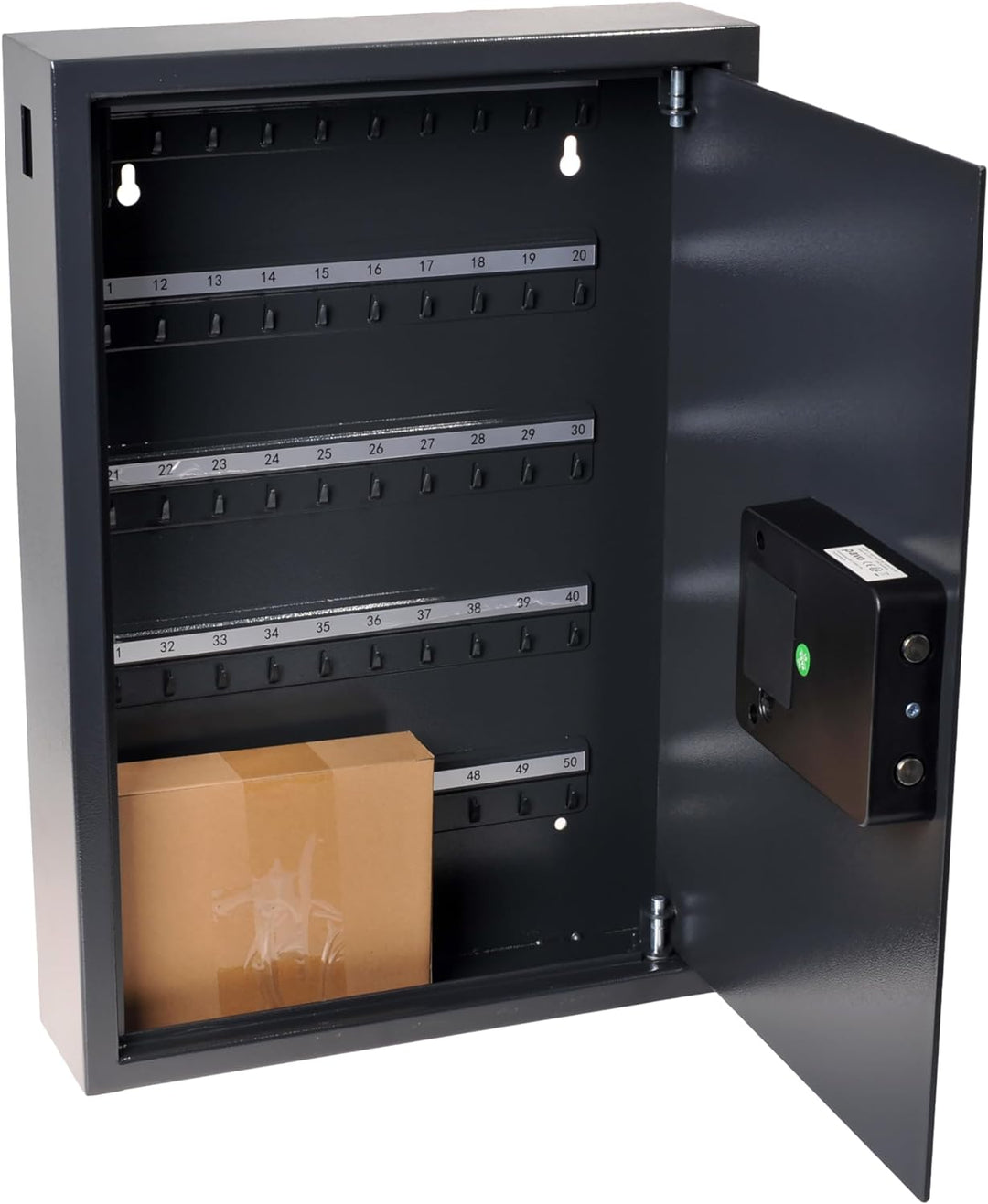 Pavo 8033911 Schlüssel-Kasten/Schrank/Tresor, High security mit elektronische Sicherung, 50 Haken mi