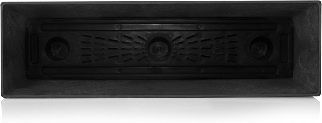 Artstone - Balkonkasten - Ella - Schwarz - Länge 55 cm, 55x17x17 cm, TER-107824