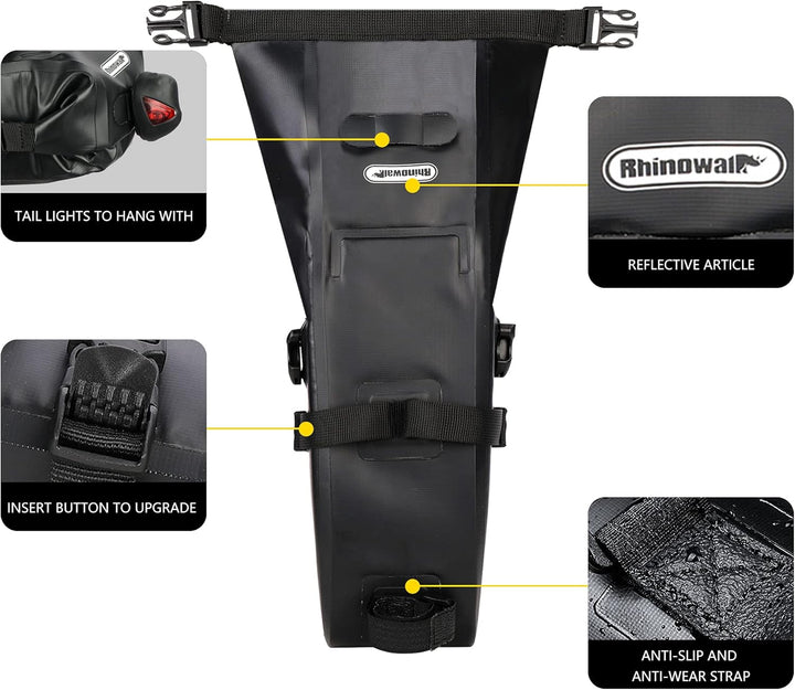 Rhinowalk Fahrrad Satteltasche Wasserdicht 1.5/2.5/5/10/13L Fahrradtasche Sitztasche für Outdoor Fah