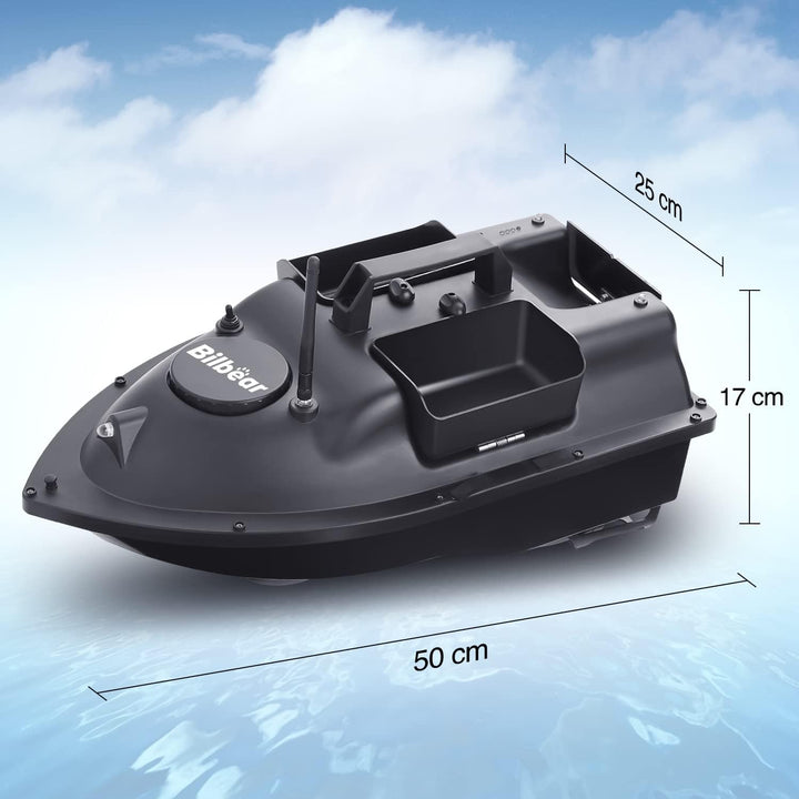 Bilbear GPS Köderboot Futterboot mit Echolot und GPS Köderlieferboot Karpfenfischen Angelköderboot,F
