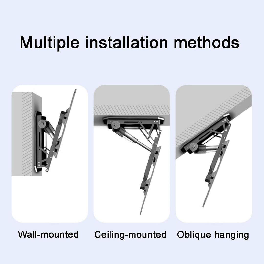 TV-Lift, Elektrische Deckenhalterung für Fernseher, 50-90 Zoll, 0-85° Winkeleinstellung, Max. 80 kg