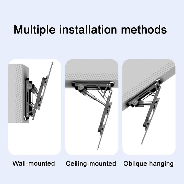 TV-Lift, Elektrische Deckenhalterung für Fernseher, 50-90 Zoll, 0-85° Winkeleinstellung, Max. 80 kg