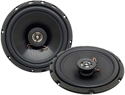 Sound Way 2-Wege-Koaxial-Lautsprecher-Set, 16,5 cm (120 W Max / 60 W RMS) mit Adaptern und Kabeln, k