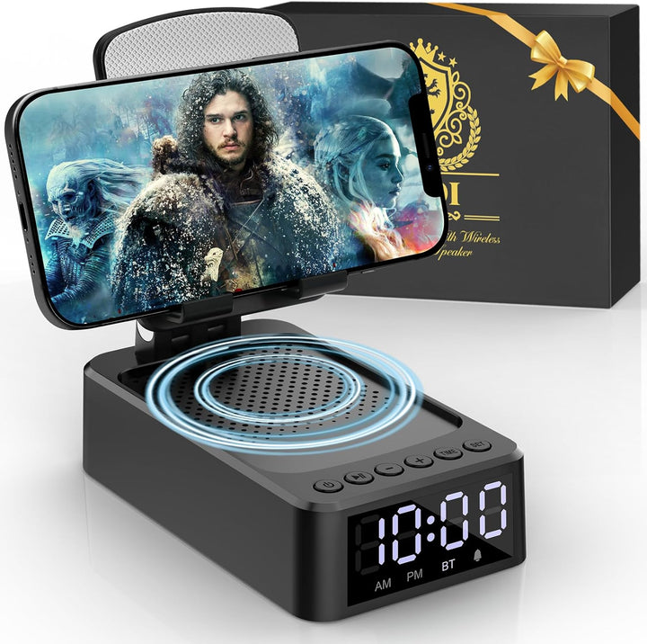ZOOI Geschenke für Männer Weihnachten Geschenke für Papa, Bluetooth Lautsprecher mit Handyständer, G