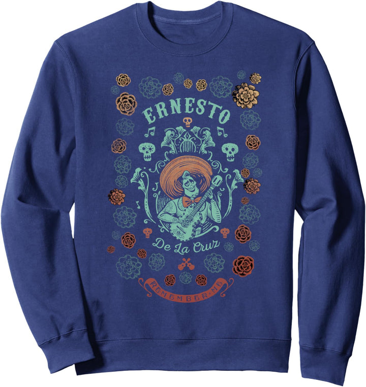 Disney Pixar Coco Ernesto Remember Me Floral Style Sweatshirt