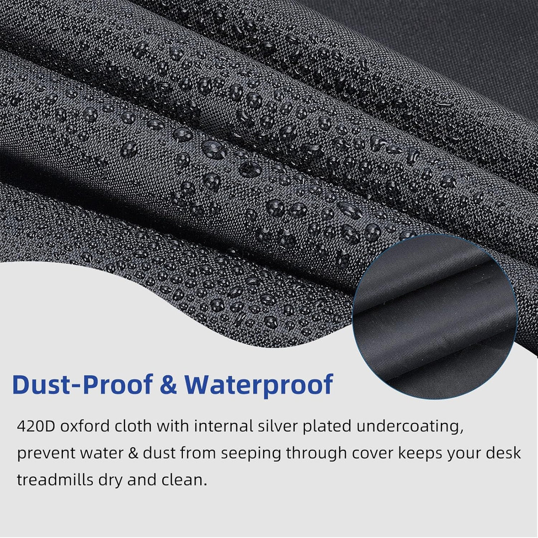 Schwarze Walking Pad Laufbandabdeckung 49 x 23 x 4.5 Zoll Laufbandabdeckungen Unter Dem Schreibtisch