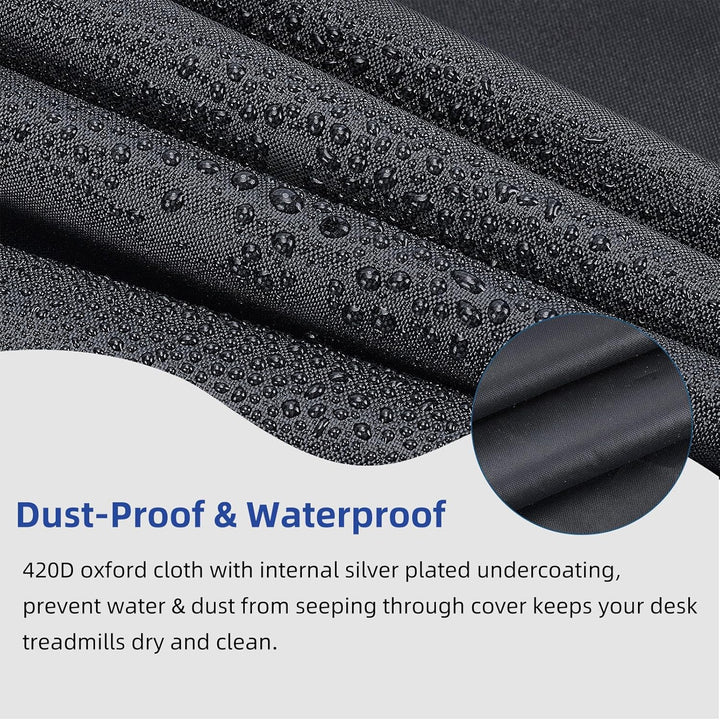 Schwarze Walking Pad Laufbandabdeckung 49 x 23 x 4.5 Zoll Laufbandabdeckungen Unter Dem Schreibtisch