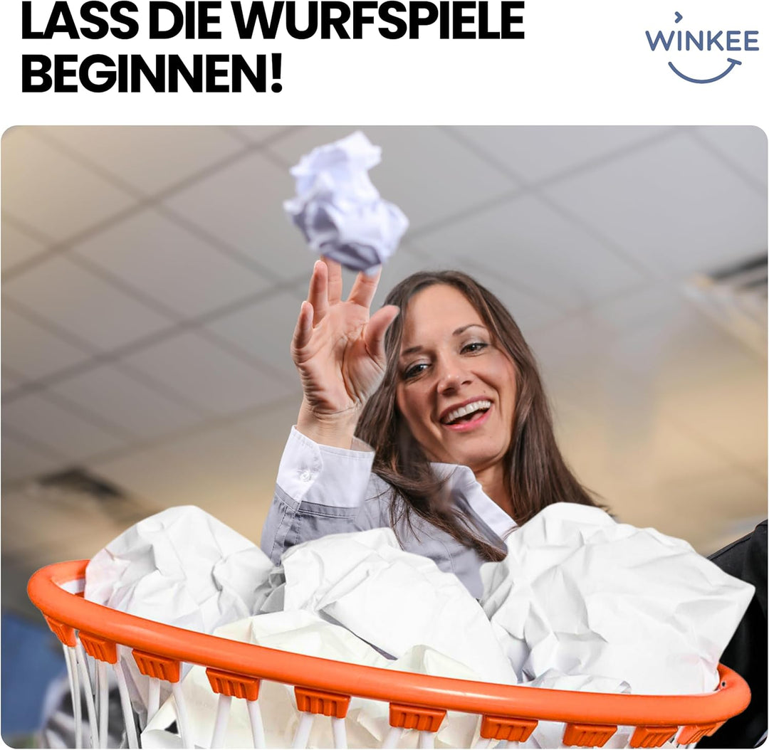 Winkee - Basketball Papierkorb I Basketball Korb Indoor Mülleimer I Mülleimer Kinderzimmer I Papierm