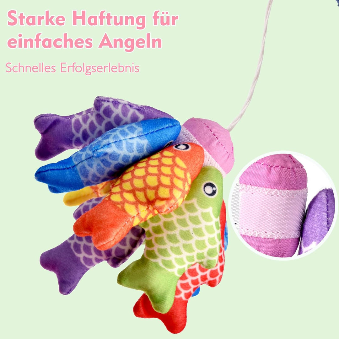 Montessori Spielzeug ab 1 2 Jahr Mädchen, Rosa Angelspiel kinderspielzeug, Baby Spielzeug für 6 12 1
