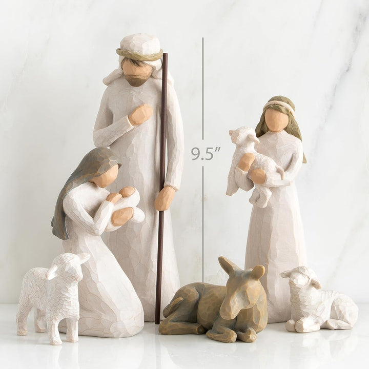 Willow Tree Krippe Deluxe Starterfiguren Plus Krippe 7-teilig Deluxe Starter + Creche, 7-piece, Delu