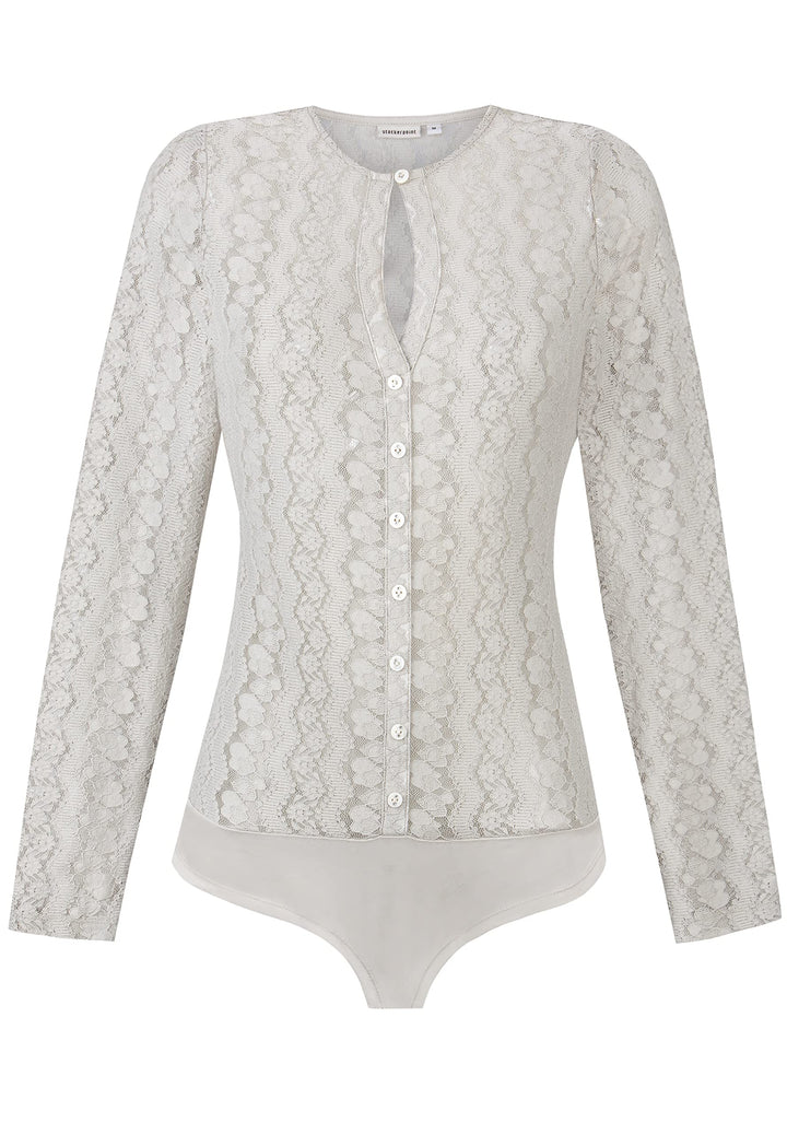 Stockerpoint Damen Dani Trachtenbody XS Taupe, XS Taupe