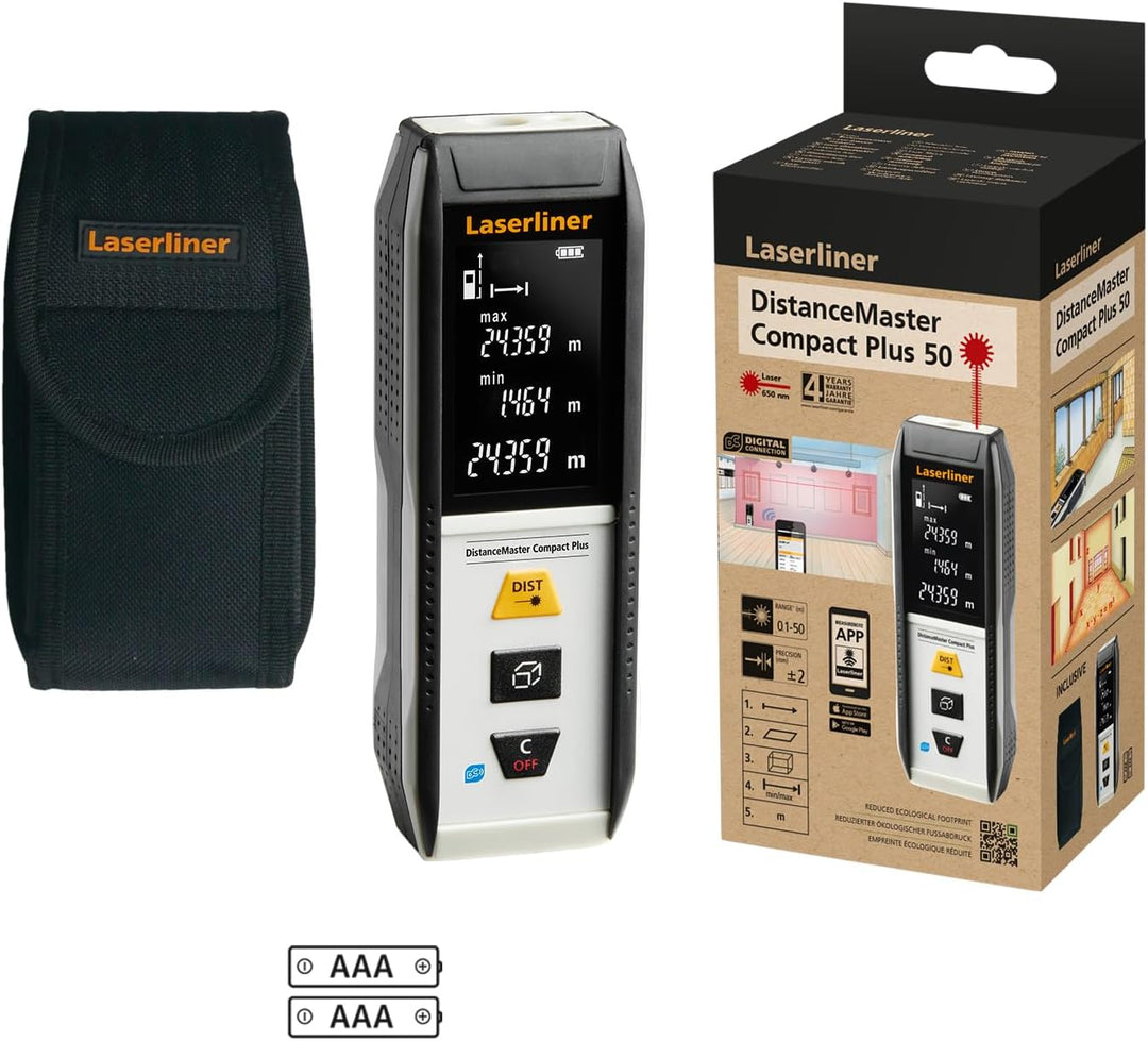 Laserliner Laser Entfernungsmesser, DistanceMaster DistanceMaster Compact Plus 50, DistanceMaster Co