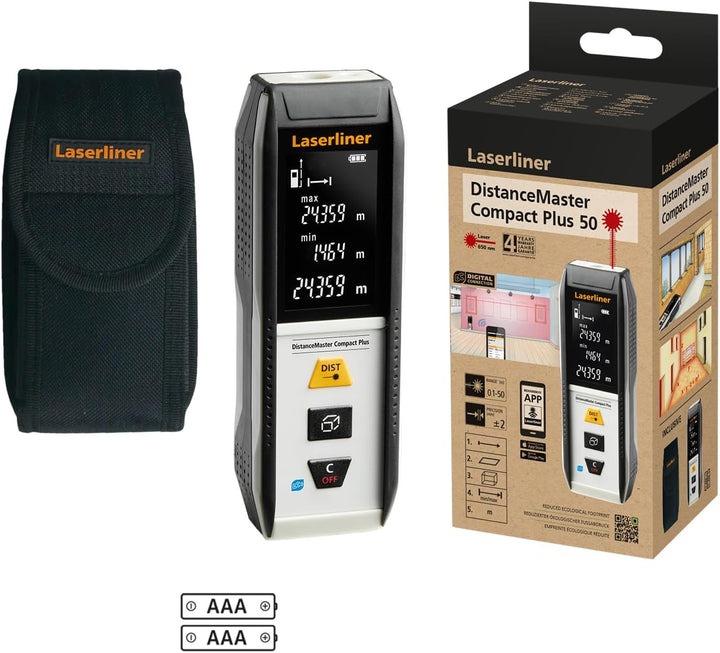 Laserliner Laser Entfernungsmesser, DistanceMaster DistanceMaster Compact Plus 50, DistanceMaster Co