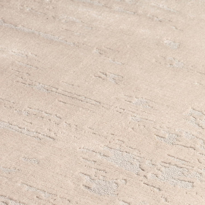 TESSO LIVING Kurzflor Teppich Laufer Wohnzimmer Beige 80 X 150 cm, Moderner Super Soft Kurzflor Tepp