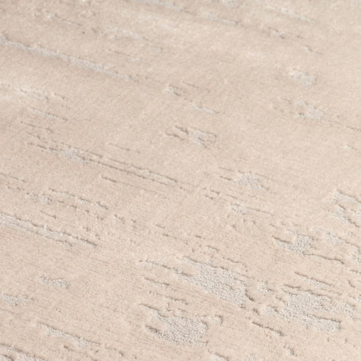 Rund Kurzflor Teppich Wohnzimmer Beige 120 cm, Moderner Super Soft Kurzflor Teppich 120 x 120 cm Bei
