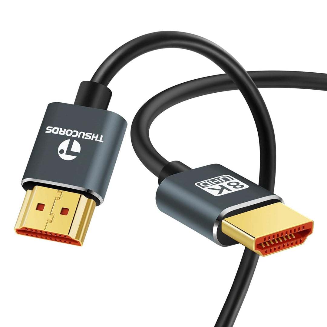 Ultradünne 8K 4K HDMI Kabel 1M 5 Stück, Schlanke Flexible Weiche Hochgeschwindigkeits HDMI 2.1 Unter