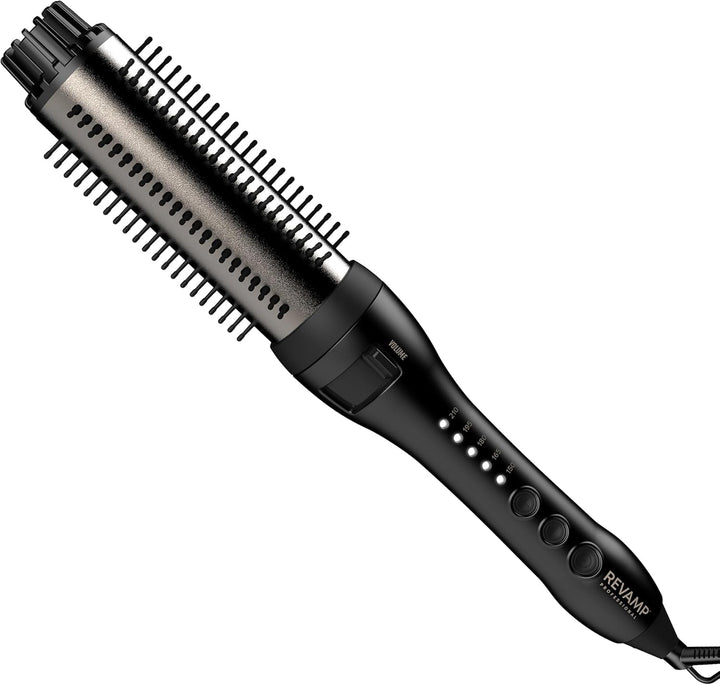 REVAMP Volume & Shape Keramik Hot Brush Styler - 38 mm runde beheizte Rundbürste, Ionen mit Progloss
