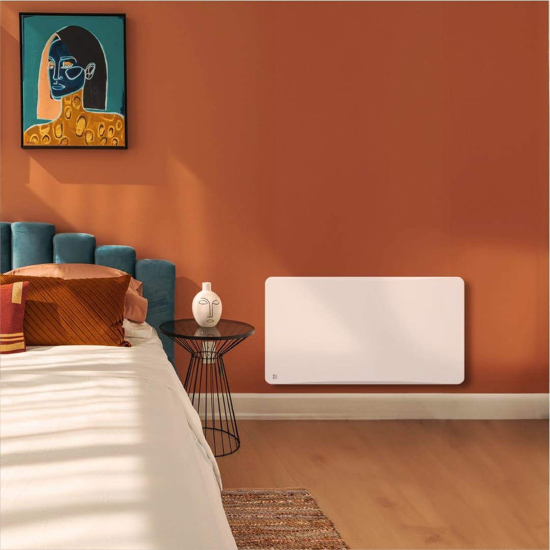 BESTHERM Bestherm Oveo Heizkörper, elektrisch, fest, Keramik, 1500 W, Plug &amp; Play, horizontal, weiss
